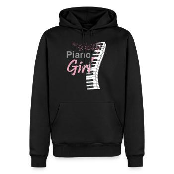 Klavier Musik Keyboard Musiker Instrument Geschenk - Männer Premium Bio Hoodie - Schwarz - Vorne - Nico (187cm)