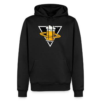 Planet Beer Beer Univers Cadeau - Sweat à capuche Premium bio Homme - noir - Devant - Nico (187cm)