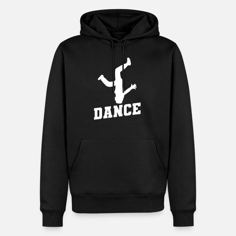 Tanzender Breakdance - Männer Premium Bio Hoodie - Schwarz