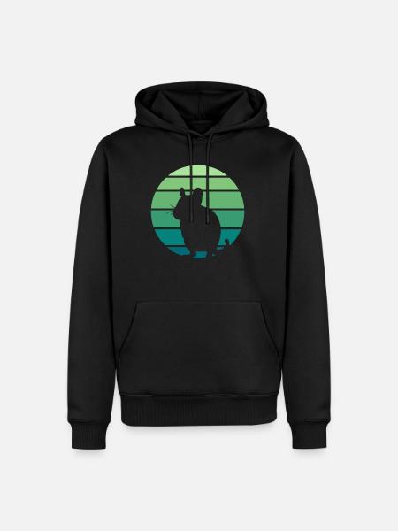 Degu rongeur - Sweat à capuche Premium bio Homme - noir