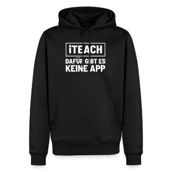 Lehrerin - Männer Premium Bio Hoodie - Schwarz - Vorne - Nico (187cm)
