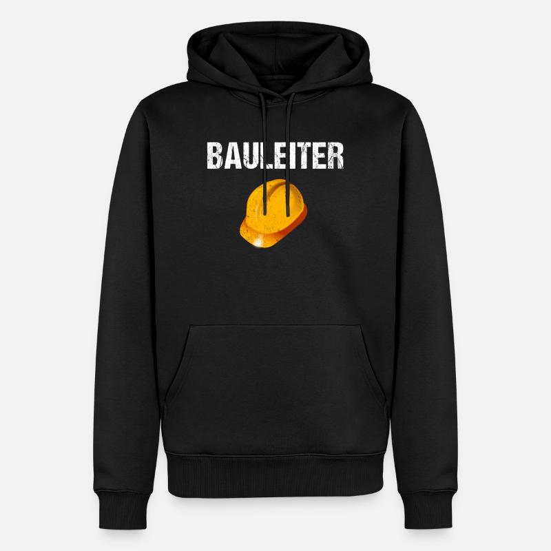 Bauleiter - Männer Premium Bio Hoodie - Schwarz