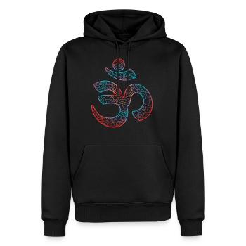 7 chakras pour la guérison corporelle des bouddhistes, yoga - Sweat à capuche Premium bio Homme - noir - Devant - Nico (187cm)