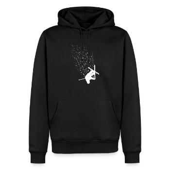 Freestyle ski fahren - Männer Premium Bio Hoodie - Schwarz - Vorne - Nico (187cm)