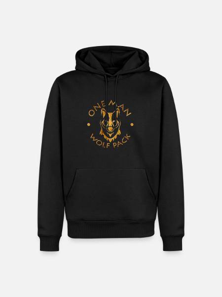 Wolfpack - Men’s Premium Organic Hoodie - black