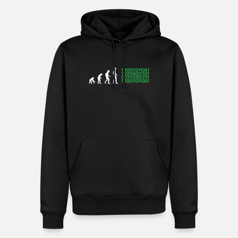 Evolution Artificial Intelligence - Men’s Premium Organic Hoodie - black