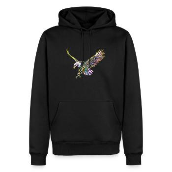 Aigle - Sweat à capuche Premium bio Homme - noir - Devant - Nico (187cm)