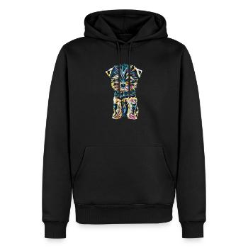 Yorkshire Terrier - Männer Premium Bio Hoodie - Schwarz - Vorne - Nico (187cm)