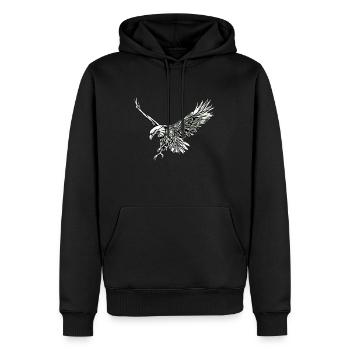 Aigle - Sweat à capuche Premium bio Homme - noir - Devant - Nico (187cm)