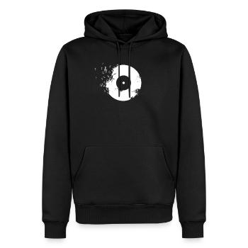 Gift for DJ - Men’s Premium Organic Hoodie - black - Front - Nico (187cm)
