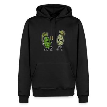 Grenats Proposition de mariage pour les amoureux et la fiancée - Sweat à capuche Premium bio Homme - noir - Devant - Nico (187cm)