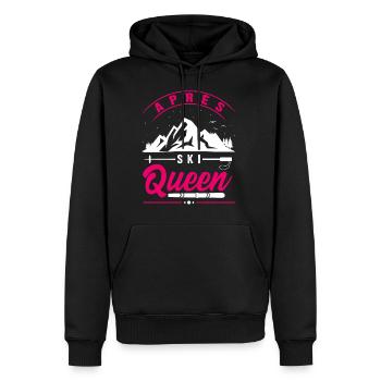 Apres Ski Queen,Lapins,Winter Party Apres Ski - Sweat à capuche Premium bio Homme - noir - Devant - Nico (187cm)