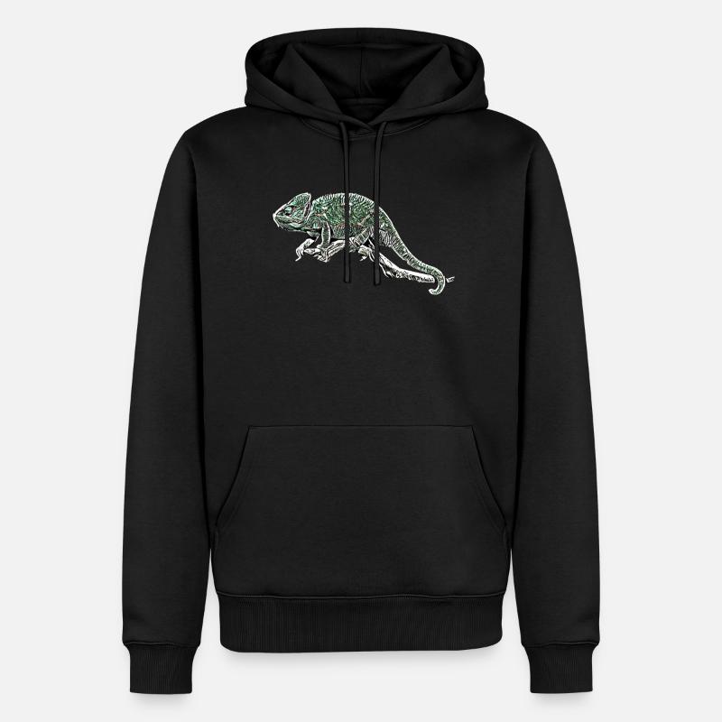 Caméléon - Sweat à capuche Premium bio Homme - noir