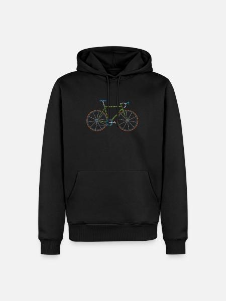 Bicycle lover gift - Men’s Premium Organic Hoodie - black