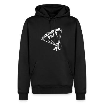 Paramotor Pilot Geschenk - Männer Premium Bio Hoodie - Schwarz - Vorne - Nico (187cm)