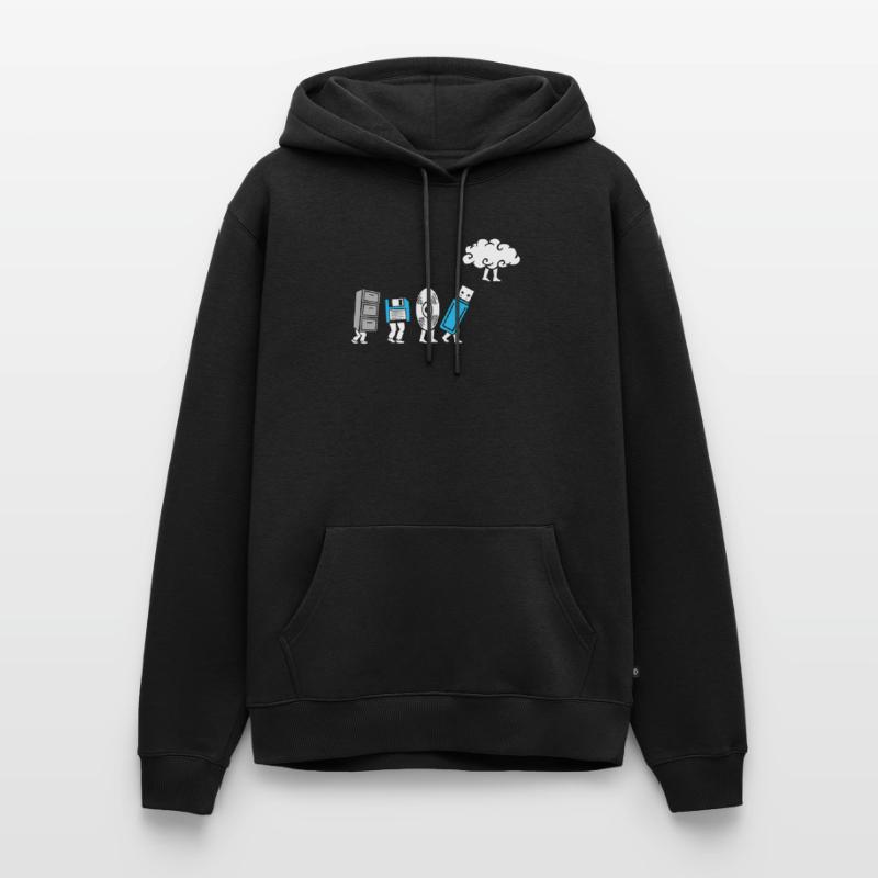 Cloud Computing Evolution Computer Entwicklung Männer Premium Bio Hoodie