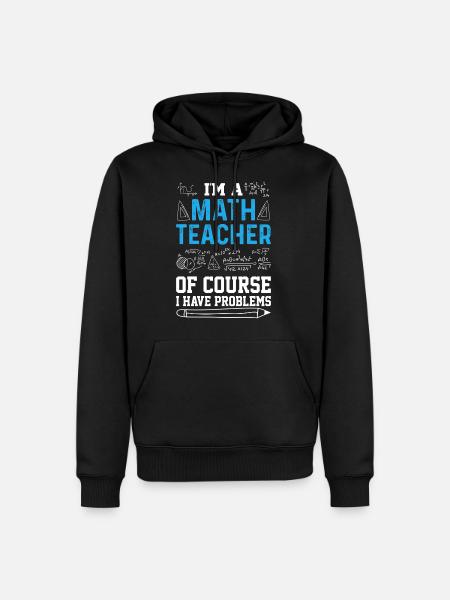 math teacher - Men’s Premium Organic Hoodie - black
