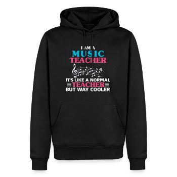 Musik Lehrer - Männer Premium Bio Hoodie - Schwarz - Vorne - Nico (187cm)