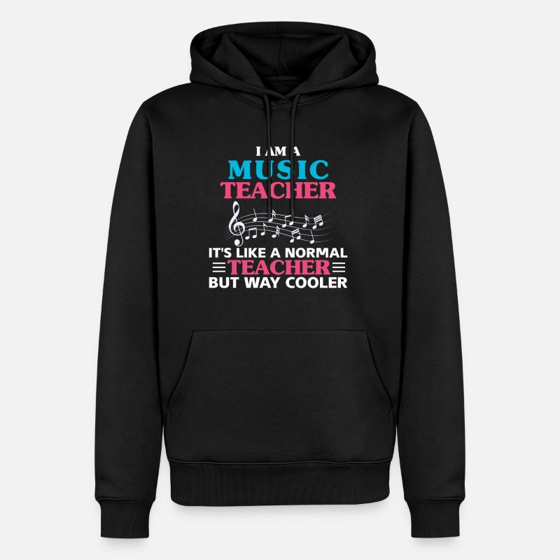 Professeur de musique - Sweat à capuche Premium bio Homme - noir