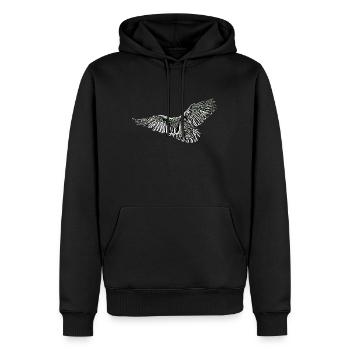 Aigle - Sweat à capuche Premium bio Homme - noir - Devant - Nico (187cm)