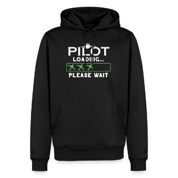 Pilote avion pilote volants sport de vol cadeau - Sweat à capuche Premium bio Homme - noir - Devant - Nico (187cm)