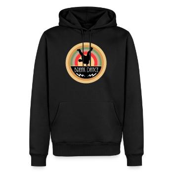 break dancing - Men’s Premium Organic Hoodie - black - Front - Nico (187cm)