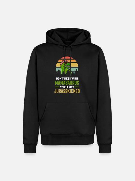 Mamasaurus Mors Dag - Herre Premium økologisk hoodie - sort