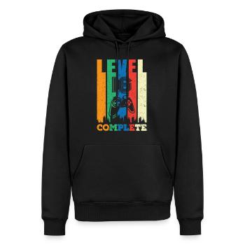 Stufe 16 Komplett 16 Jahre 16 Jahre 16. Geburtstag - Männer Premium Bio Hoodie - Schwarz - Vorne - Nico (187cm)