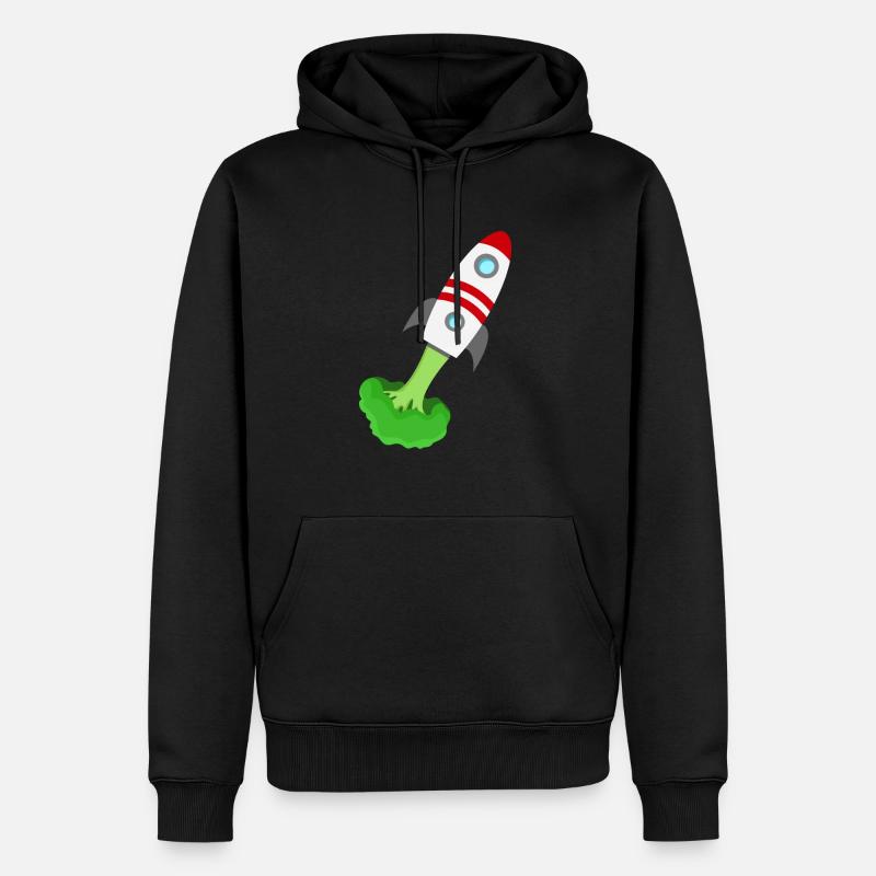 Broccoli rocket - Men’s Premium Organic Hoodie - black