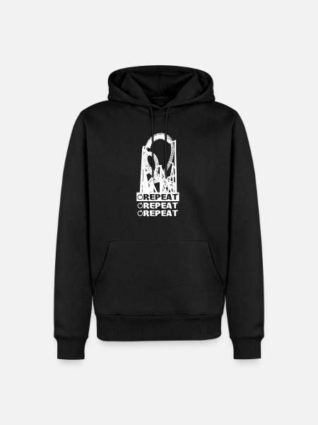 Roller coaster addicted - Men’s Premium Organic Hoodie - black