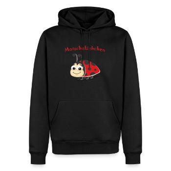 Modschegiebchen Motschekiebchen Geschenk 1200 - Männer Premium Bio Hoodie - Schwarz - Vorne - Nico (187cm)