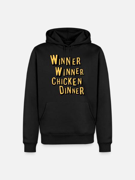 Winner Winner Chicken Dinner - Men’s Premium Organic Hoodie - black