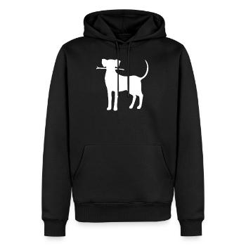 Cadeau de race chien amoureux de chien propriétaire de chien - Sweat à capuche Premium bio Homme - noir - Devant - Nico (187cm)