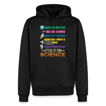 Vertraue In Die Wissenschaft Wissenschaftler - Männer Premium Bio Hoodie - Schwarz - Vorne - Nico (187cm)