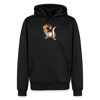 Dabbing Dab Danse Cadeau Cadeau Hamster Cochon d'Inde - Sweat à capuche Premium bio Homme - noir - Devant - Nico (187cm)