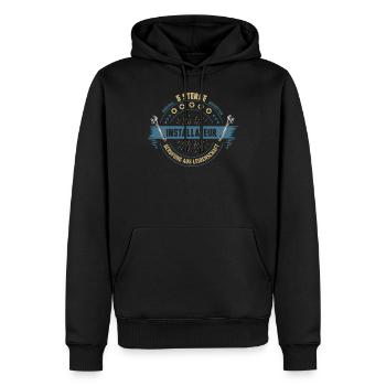 Installer artisan gift birthday funny - Men’s Premium Organic Hoodie - black - Front - Nico (187cm)