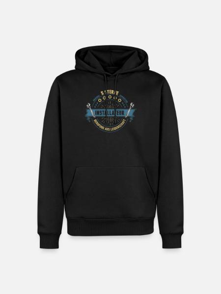 Installer artisan gift birthday funny - Men’s Premium Organic Hoodie - black