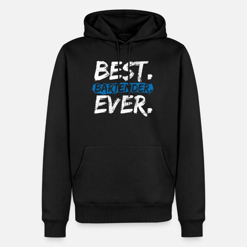 Barkeeper - Männer Premium Bio Hoodie - Schwarz