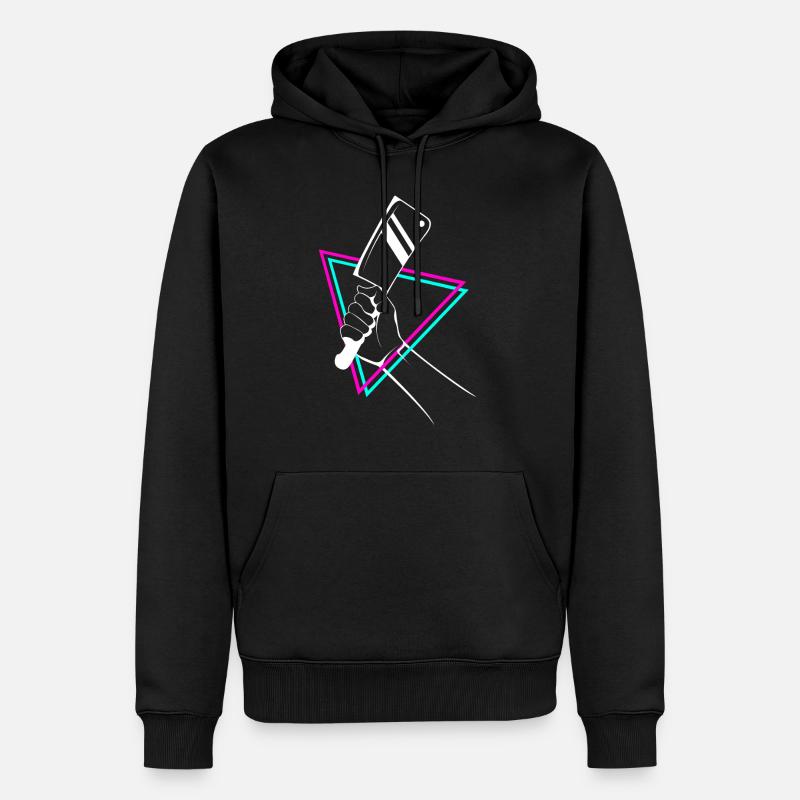 Schlachtermesser - Männer Premium Bio Hoodie - Schwarz