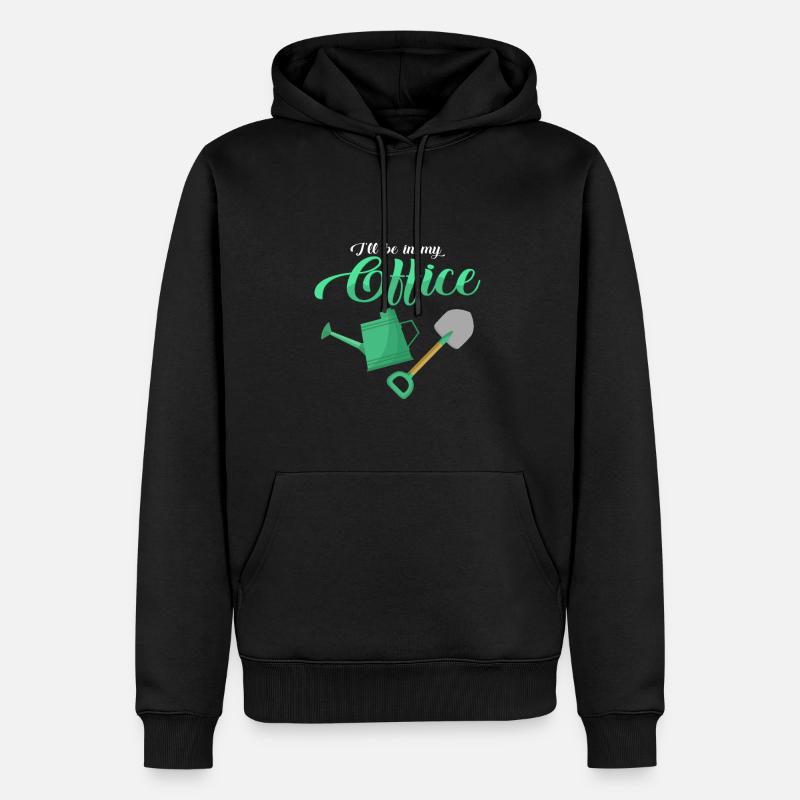 Garten - Männer Premium Bio Hoodie - Schwarz