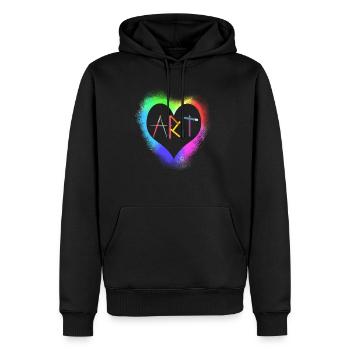 Kunstlehrerin Künstlerin - Männer Premium Bio Hoodie - Schwarz - Vorne - Nico (187cm)