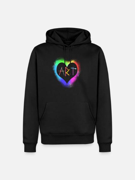 Art teacher artist - Men’s Premium Organic Hoodie - black