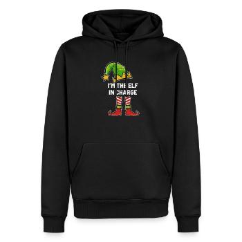 Weihnachten im Einsatz Elf - Männer Premium Bio Hoodie - Schwarz - Vorne - Nico (187cm)