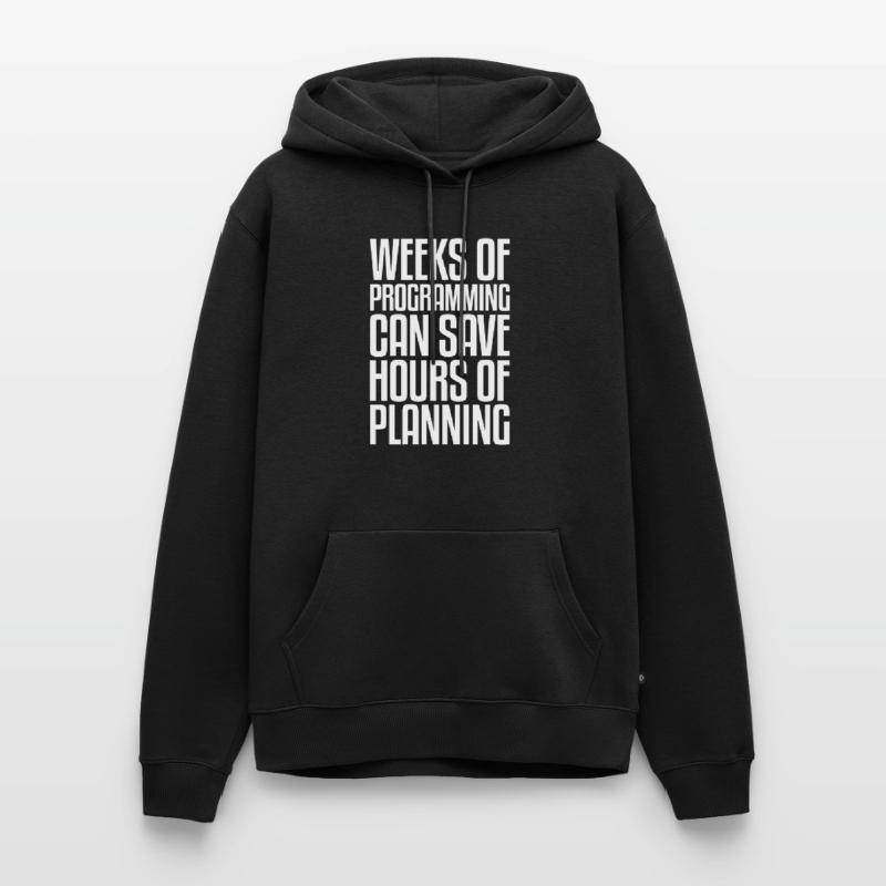 Weeks of Programming | Programmer computer IT Men’s Premium Organic Hoodie