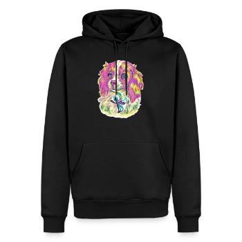 Cavalier King Charles Spaniel - Männer Premium Bio Hoodie - Schwarz - Vorne - Nico (187cm)