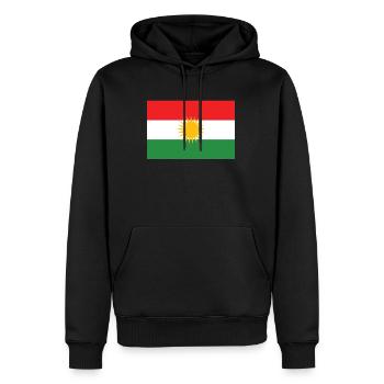 Kurdistan Kurdisch Flagge Kurden - Männer Premium Bio Hoodie - Schwarz - Vorne - Nico (187cm)