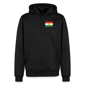 Kurdistan Kurdistan Kurdisch Drapeau Kurde - Sweat à capuche Premium bio Homme - noir - Devant - Nico (187cm)