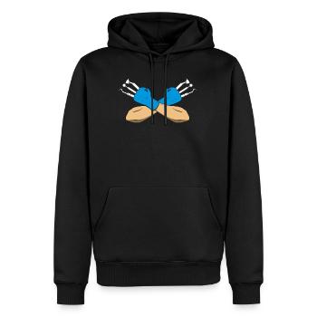 Assistant dentaire dentiste dents dentiste cadeau - Sweat à capuche Premium bio Homme - noir - Devant - Nico (187cm)