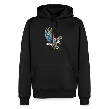 Aigle - Sweat à capuche Premium bio Homme - noir - Devant - Nico (187cm)