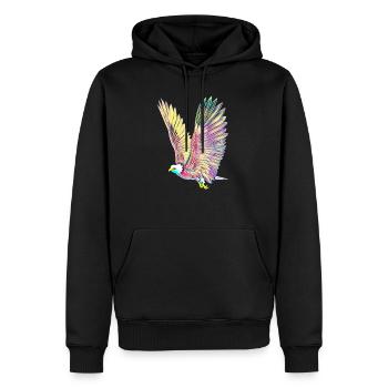 Aigle - Sweat à capuche Premium bio Homme - noir - Devant - Nico (187cm)